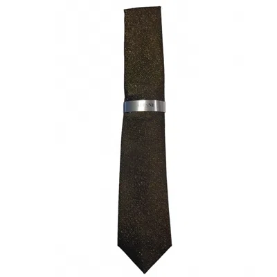 Alfani Men's Designer Tie In Black Multi In Gold
