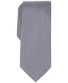 Alfani Men's Sawyer Textured Tie In White In Gray