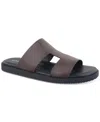 Alfani Men's Edgarr Slide Sandals, Exclusively At Macy's In Classic Brown