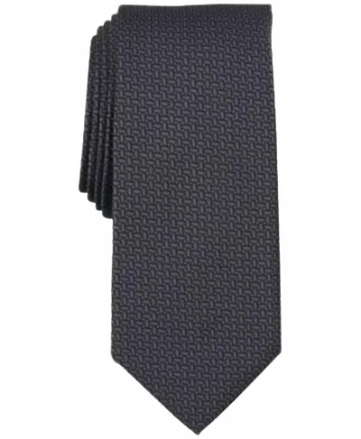 Alfani Men's Edson Mini-link Tie In Black In Brown