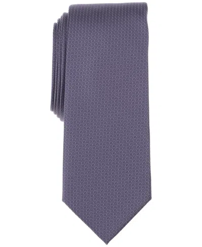 Alfani Men's Edward Geometric Tie, Exclusively At Macy's In Purple