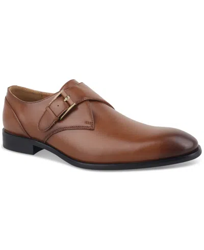 Alfani Men's Elijah Single Monk Strap Shoe, Created For Macy's In Brown