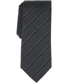 Alfani Men's Ember Stripe Pattern Tie, Macy's Exclusive In Black