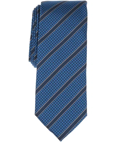 Alfani Men's Ember Stripe Pattern Tie, Macy's Exclusive In Blue