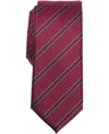 Alfani Men's Ember Stripe Pattern Tie, Macy's Exclusive In Burgundy