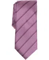 Alfani Men's Ember Stripe Pattern Tie, Macy's Exclusive In Pink