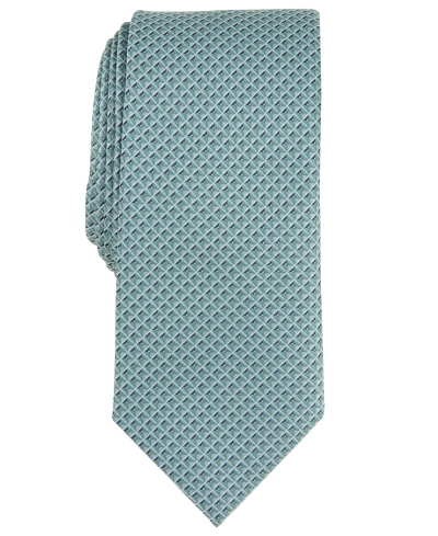 Alfani Men's Emerson Slim Geo Neat Tie, Created For Macy's In Mint