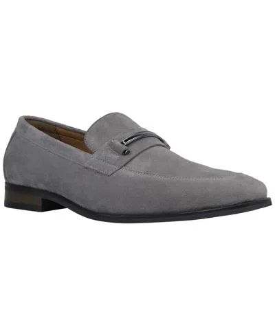 Alfani Men's Ennerr Round-toe Loafers In Warm Gray