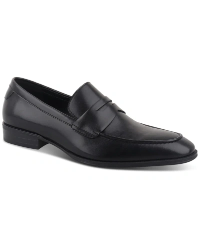 Alfani Men's Penny Slip-on Penny Loafers, Created For Macy's In Black