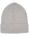 Alfani Men's Fine Ribbed Beanie, Macy's Exclusive In Gray