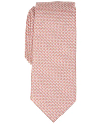 Alfani Men's Geometric Pattern Tie, Macy's Exclusive In Pink