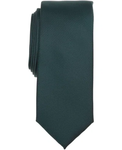 Alfani Men's Gilded Solid Slim Tie, Macy's Exclusive In Green