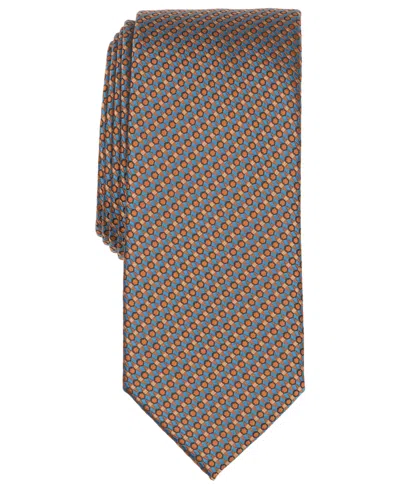 Alfani Men's Harborview Geometric Tie In Cognac