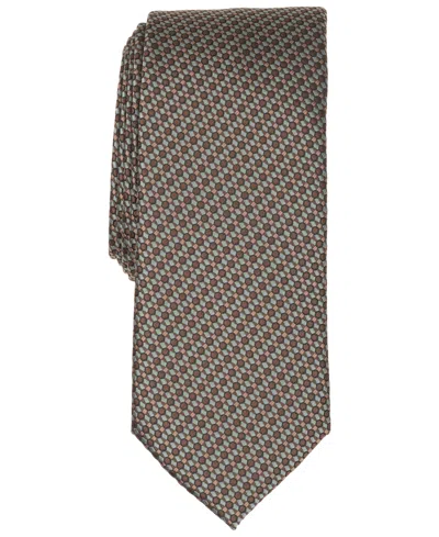 Alfani Men's Harborview Geometric Tie In Taupe