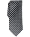 Alfani Men's Harper Dot-pattern Tie, Created For Macy's In Gray
