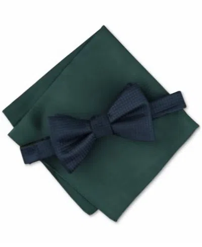 Alfani Men's Howard Mini-print Bow Tie In Green