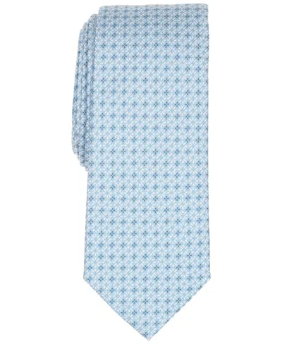 Alfani Men's Hulton Floral Pattern Slim Tie, Macy's Exclusive In Blue