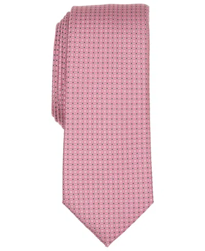 Alfani Men's Iseo Dot-pattern Tie, Exclusively At Macy's In Pink