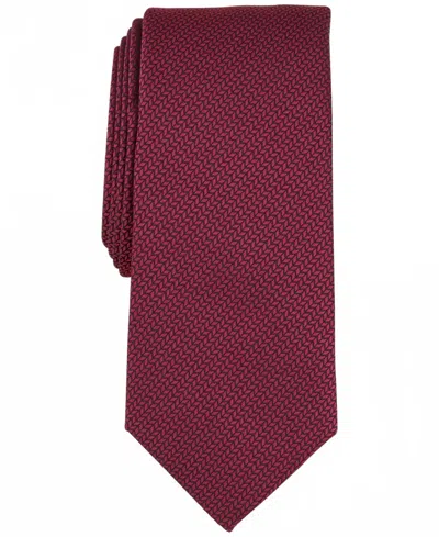 Alfani Men's Julian Textured Tie In Burgundy