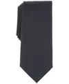 Alfani Men's Kenmore Geo-pattern Tie, Created For Macy's In Onyx