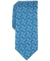 Alfani Men's Kinney Geo-pattern Tie, Created For Macy's In Teal