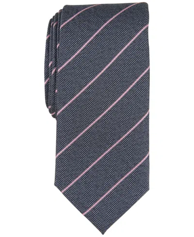Alfani Men's Knighton Stripe Tie, Created For Macy's In Pink
