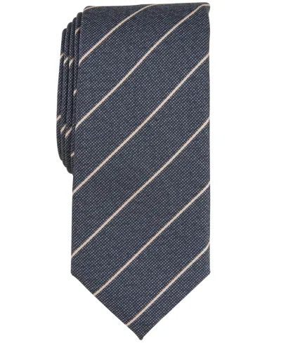Alfani Men's Knighton Stripe Tie, Created For Macy's In Taupe