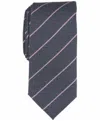 Alfani Men's Knighton Stripe Tie In Pink In Gray