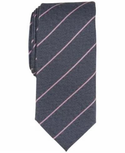 Alfani Men's Knighton Stripe Tie In Pink In Gray