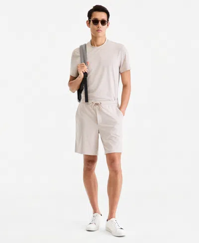 Alfani Men's Knit Performance Shorts, Macy's Exclusive In Neutral
