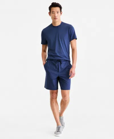 Alfani Men's Knit Performance Shorts, Macy's Exclusive In Blue