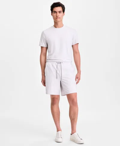 Alfani Men's Knit Performance Shorts, Macy's Exclusive In White