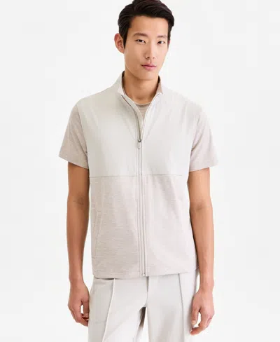 Alfani Men's Knit Performance Vest, Macy's Exclusive In Neutral