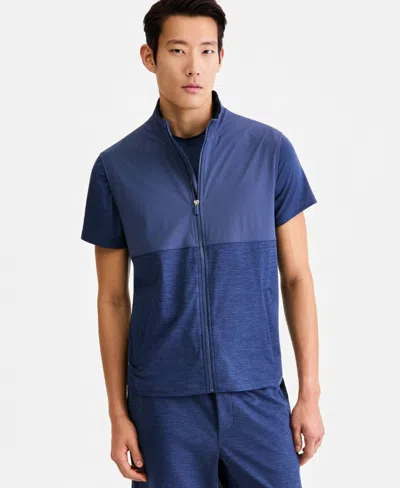 Alfani Men's Knit Performance Vest, Macy's Exclusive In Blue