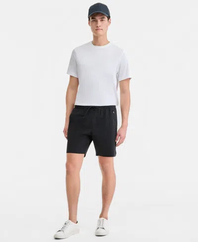 Alfani Men's Laser-cut Shorts, Macy's Exclusive In Black