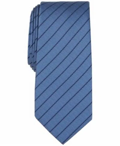 Alfani Men's Linden Stripe Tie In Navy In Blue