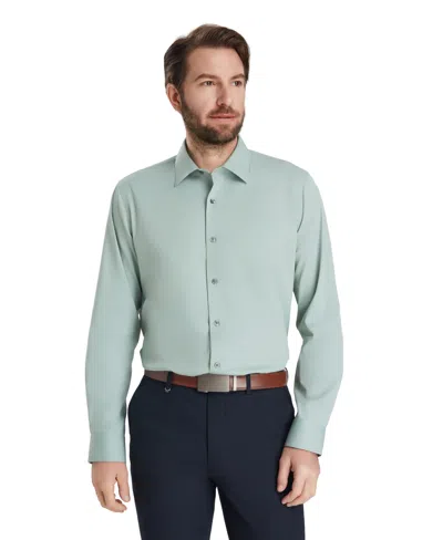 Alfani Men's Long-sleeve Solid Dress Shirt, Macy's Exclusive In Green