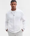 Alfani Men's Long Sleeve Zip-front Zig-zag Textured Sweater, Macy's Exclusive In White