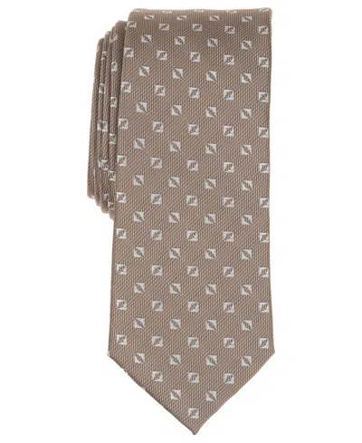 Alfani Men's Lovato Neat Tie, Macy's Exclusive In Brown