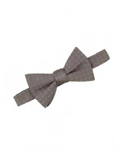 Alfani Men's Lunar Geo-print Bow Tie In Taupe In Brown
