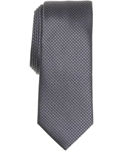 Alfani Men's Luster Mini Slim Tie, Macy's Exclusive In Black