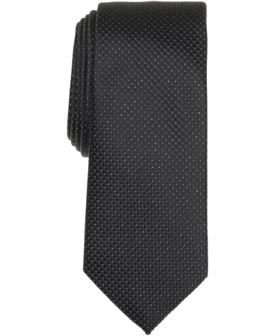 Alfani Men's Luster Mini Slim Tie, Macy's Exclusive In Black