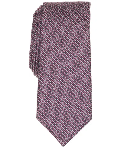 Alfani Men's Mangin Mini-print Tie, Created For Macy's In Pink
