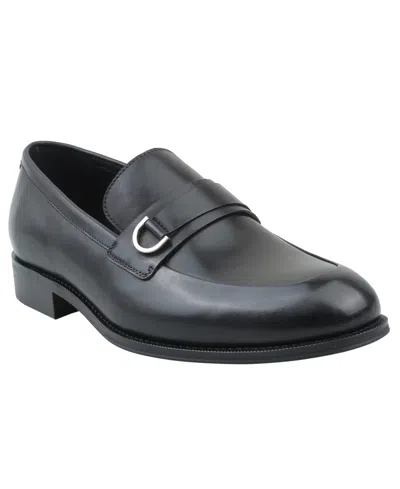 Alfani Men's Marekk Leather Slip-on Dress Loafers, Macy's Exclusive In Black
