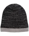 Alfani Men's Marl Ribbed Beanie, Macy's Exclusive In Gray