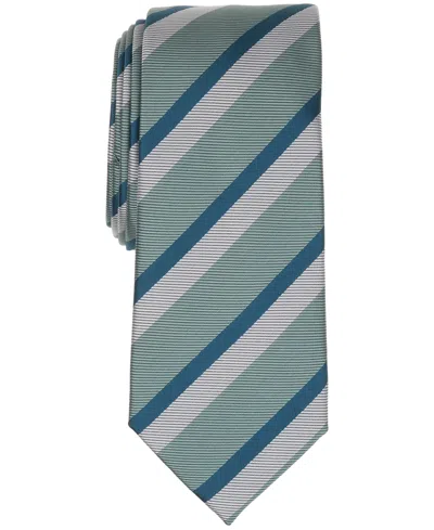 Alfani Men's Maurice Stripe Tie, Macy's Exclusive In Green