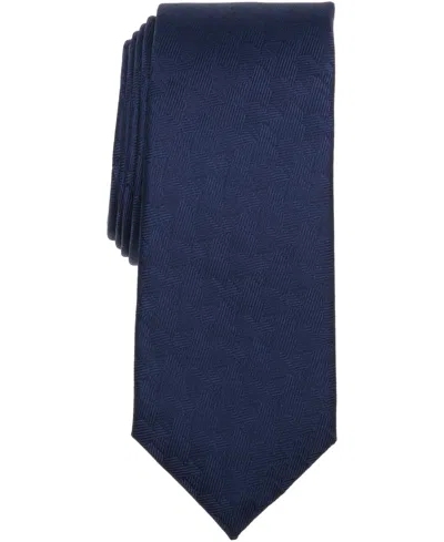 ALFANI MEN'S METEO GEO SOLID TIE, MACY'S EXCLUSIVE
