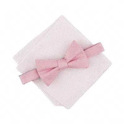 Alfani Men's Minetta Solid Bow Tie In Pink