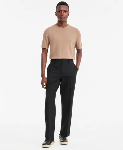 Alfani Men's Modern Fit Tapered Dress Pants, Created For Macy's In Deep Black