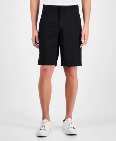 Alfani Men's Modern Puckered 11" Shorts, Exclusively At Macy's In Deep Black